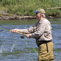 Spey Casting: a group of water-loaded casts...