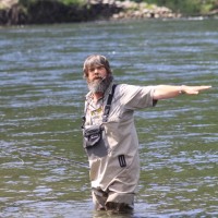 "We can spey cast anywhere we want," instructs John Hazel.