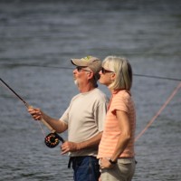 The Smiths who travel the world fishing made it out to the 2010 Spey Clave.